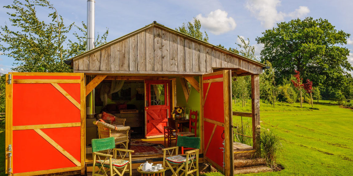 The Stripy Bothy And Barn Woodlands Farm Wales